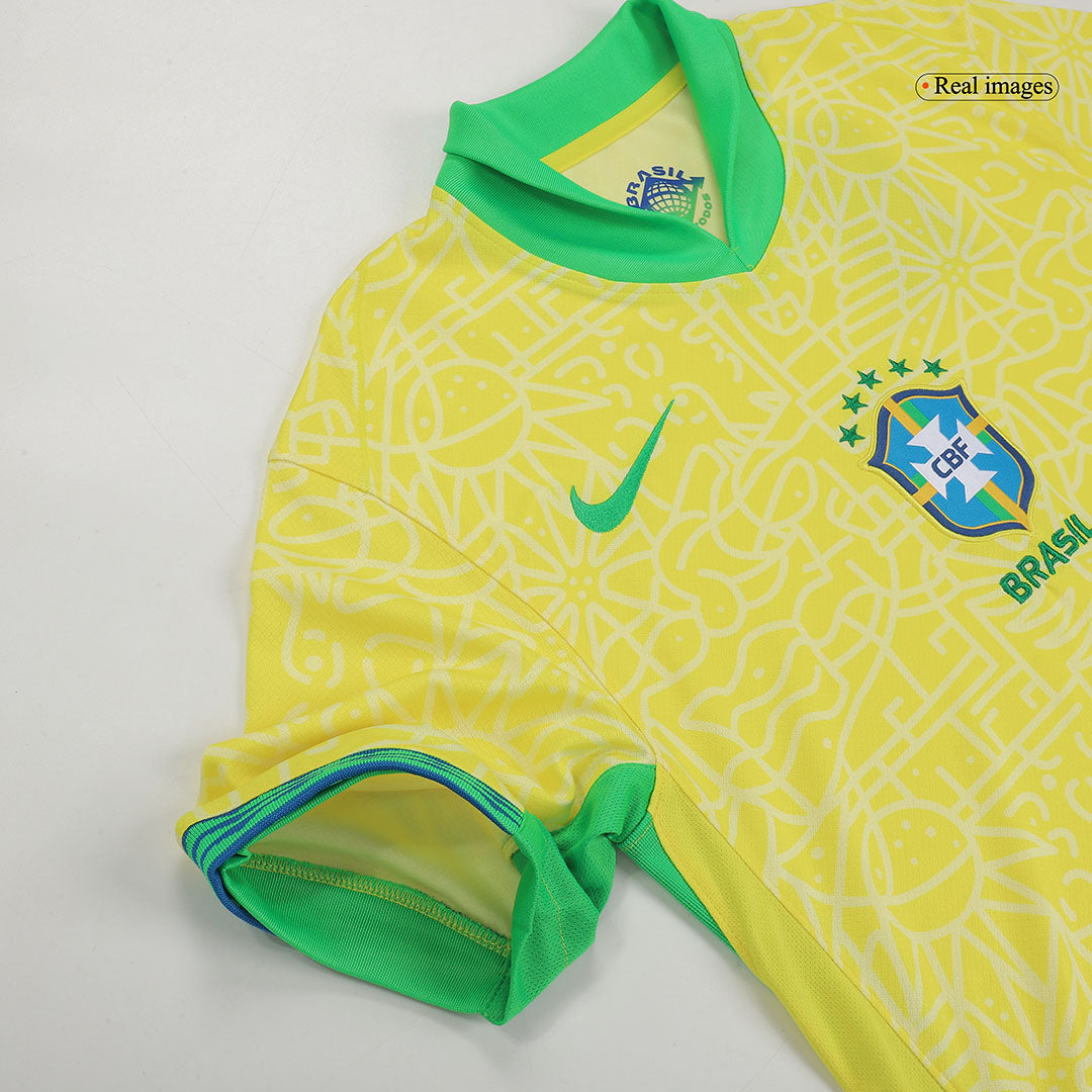 [Super Quailty] Men's Brazil Home Jersey (Jersey+Shorts) Kit Copa América 2024