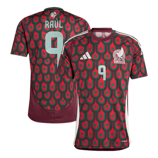 Men's Mexico RAÚL #9 Home Soccer Jersey Copa América 2024