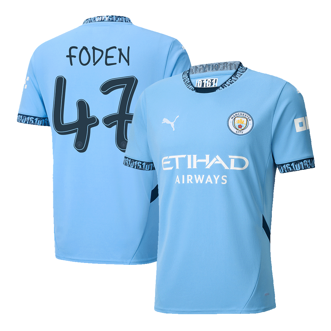 FODEN #47 Manchester City Home Koszulka piłkarska 2024/25 - UCL