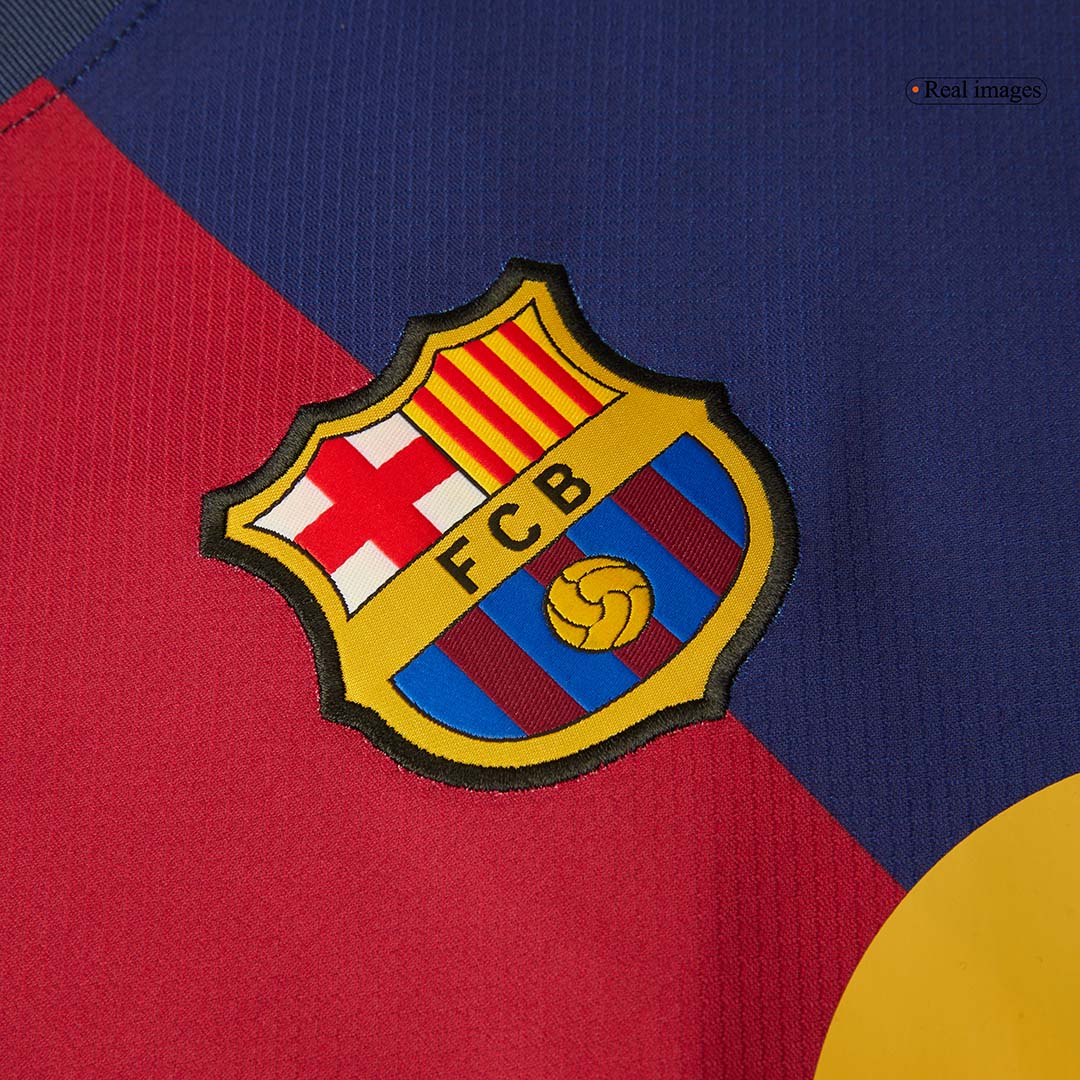 Barcelona Home 2024/25 Herren-Fußballtrikot – 125. Jubiläum (Spotify-Logo ohne Text)