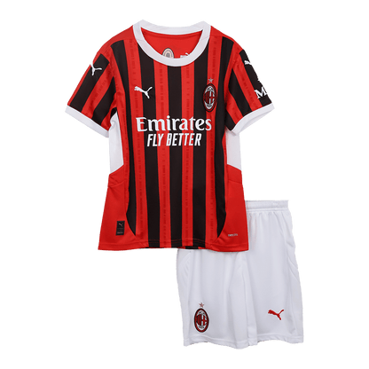 AC Milan Kids Home Football Kit 2024/25 (Shirt + Shorts)