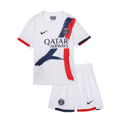 Kid's PSG Away Cheap Soccer Jersey Kit(Jersey+Shorts+Socks) 2024/25 Top Koszulki Pilka Sklep