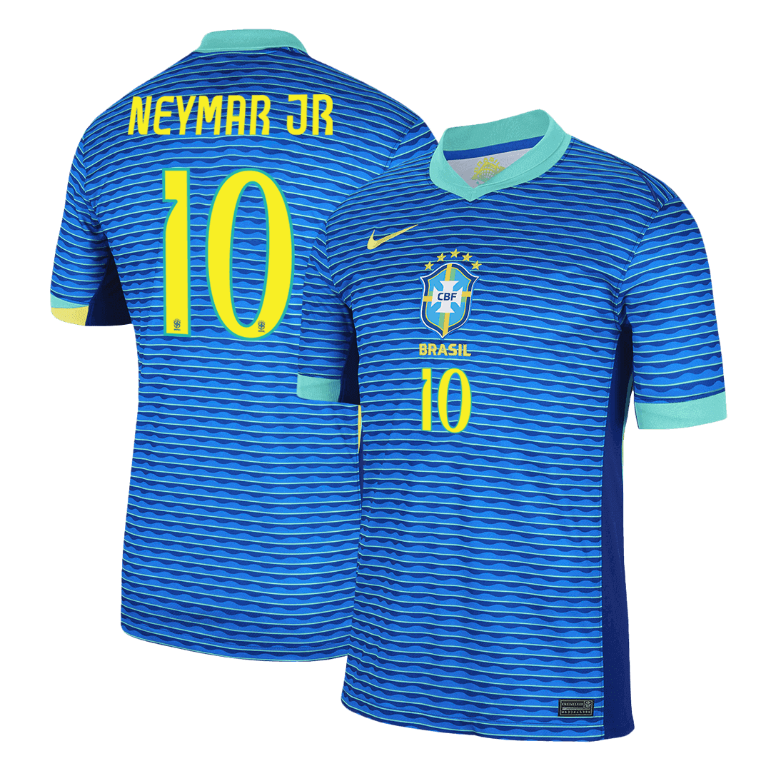NEYMAR JR #10 Brazil Away  Soccer Jersey 2024 Top Soccer Jerseys Store