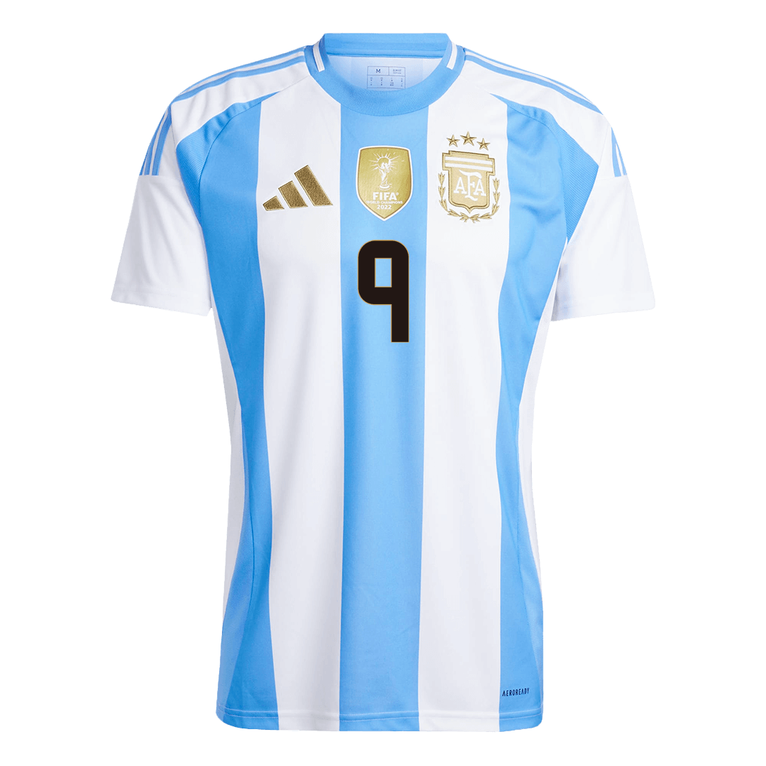 [Super Quality] Men's Argentina J.ALVAREZ #9 Home Soccer Jersey 2024