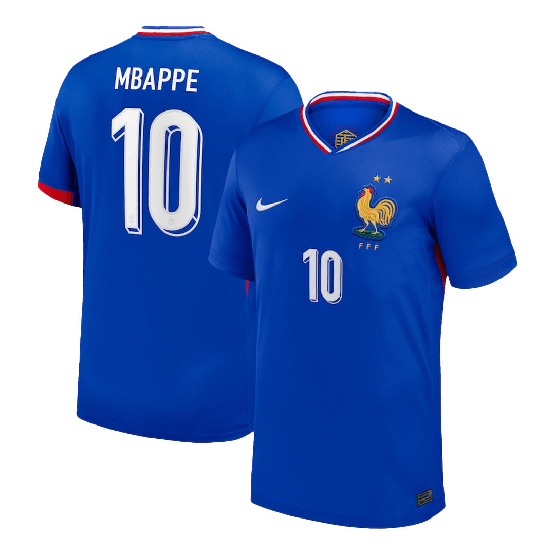 [Super Jakość] Męska France MBAPPE #10 Koszulka Piłkarska Domowa Euro 2024 Top Koszulki Pilka Sklep