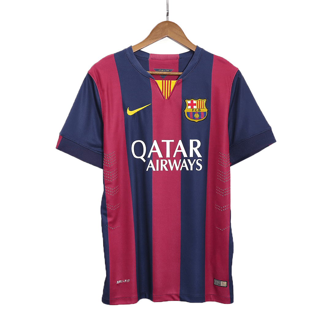 Men's Retro Barcelona Home Football Shirt 14/15 MESSI #10