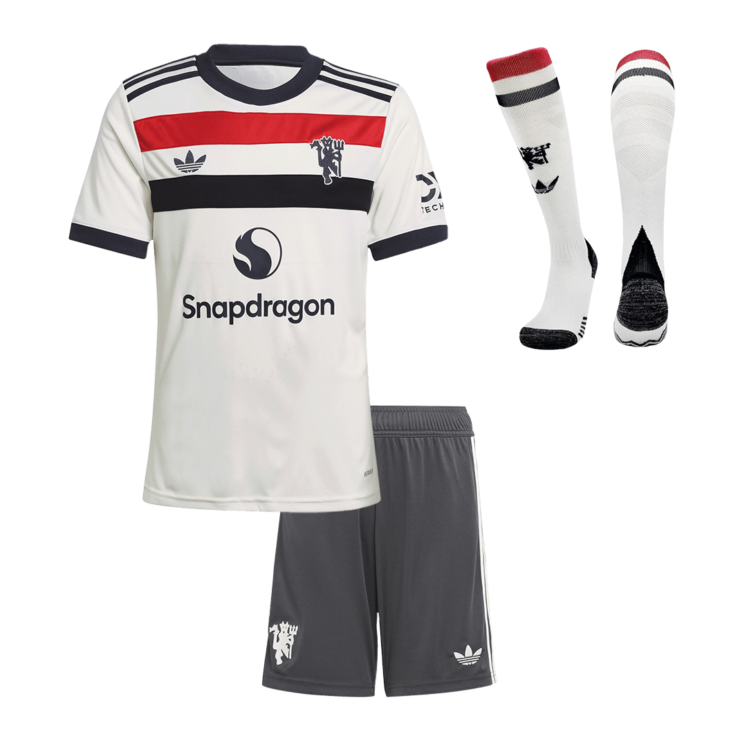 Manchester United Third Away Kinder-Fußballset (Trikot + Shorts + Socken) 2024/25