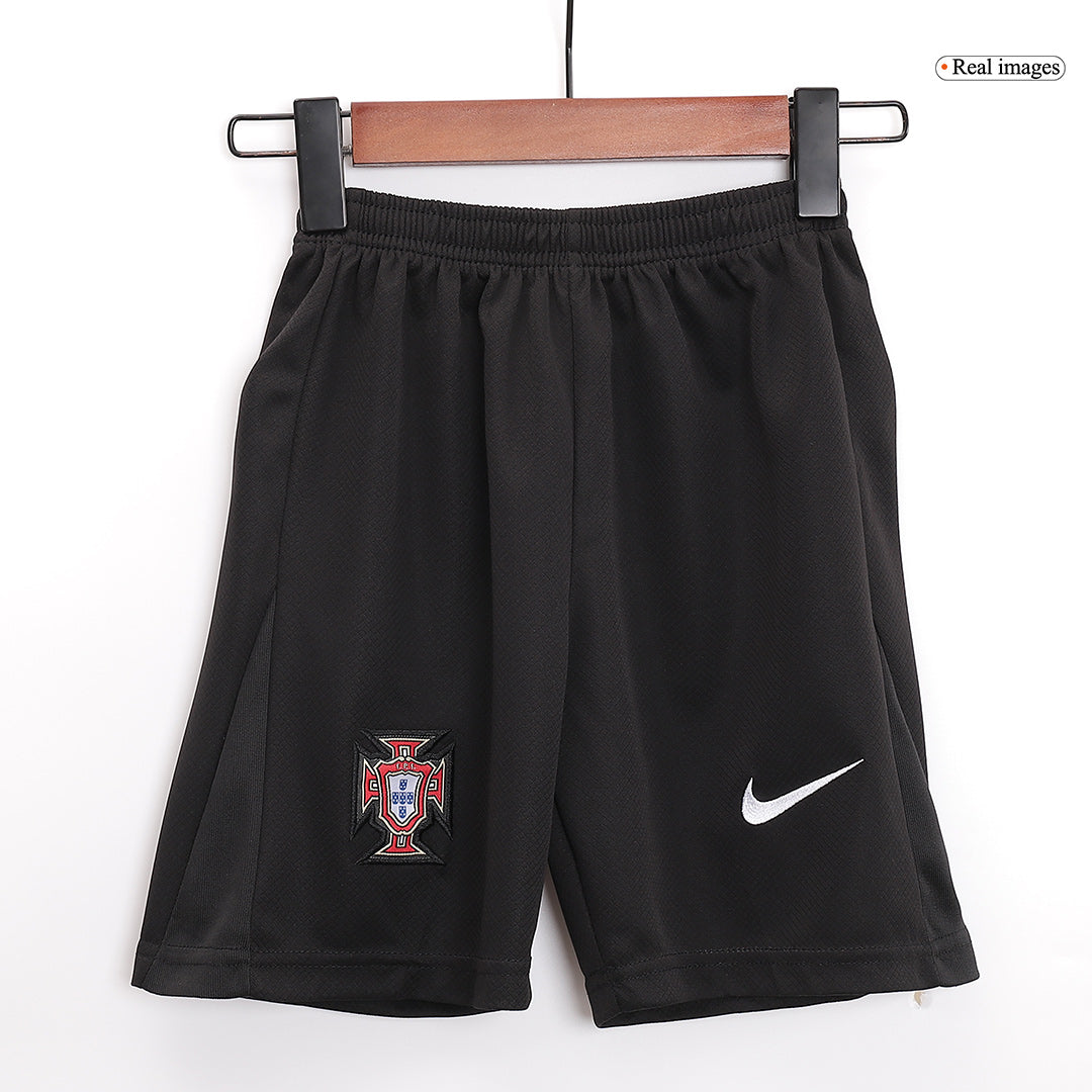 Puchar Europy Portugal 2024 Koszulka wyjazdowa dla dzieci (krótkie + spodenki) Top Koszulki Pilka Sklep