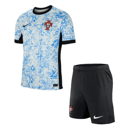 Męska koszulka wyjazdowa Portugalii (koszulka + spodenki) Zestaw Euro 2024 Top Koszulki Pilka Sklep