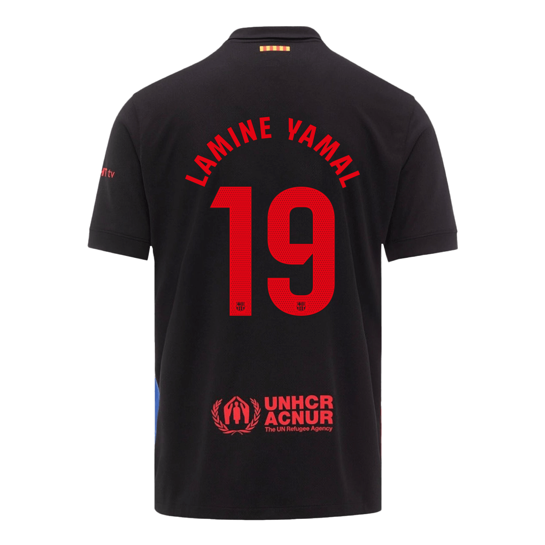 Barcelona Away Jersey 2024/25 LAMINE YAMAL #19 - Spotify Logo Without Text