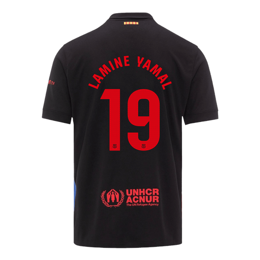 Barcelona Away Jersey 2024/25 LAMINE YAMAL #19 - Spotify Logo Without Text