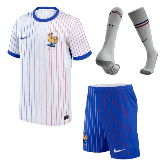 [Super jakość] Męska koszulka wyjazdowa France Pełny zestaw Euro 2024 Top Koszulki Pilka Sklep