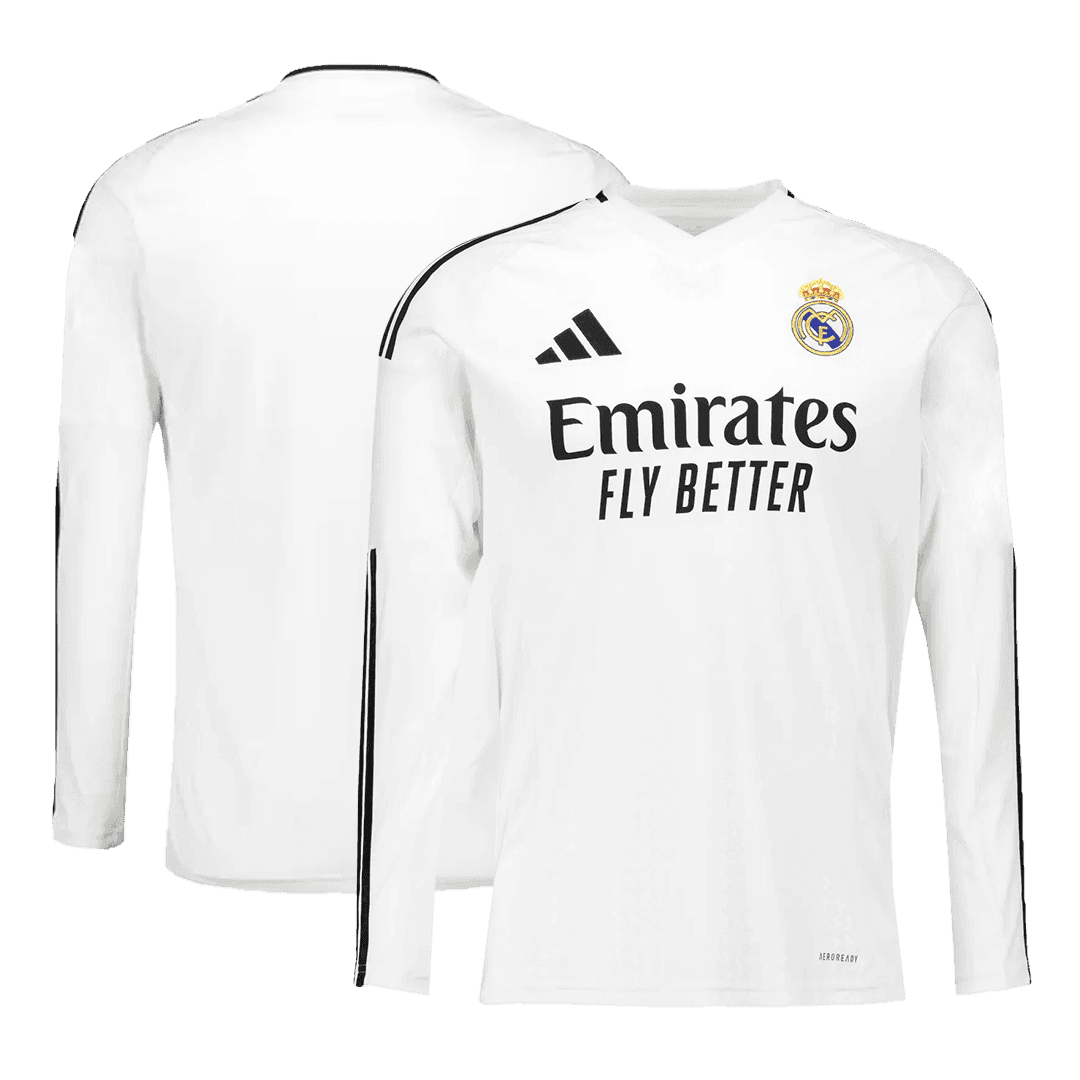 Real Madrid Home Long Sleeve High Quality Football Shirt 2024/25