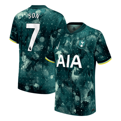 Hochwertiges SON #7 Tottenham Hotspur Third Away 2024/25 Fußballtrikot