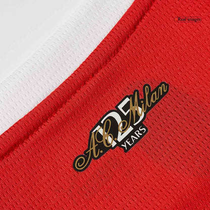 Męska koszulka piłkarska AC Milan Home z długim rękawem 2024/25