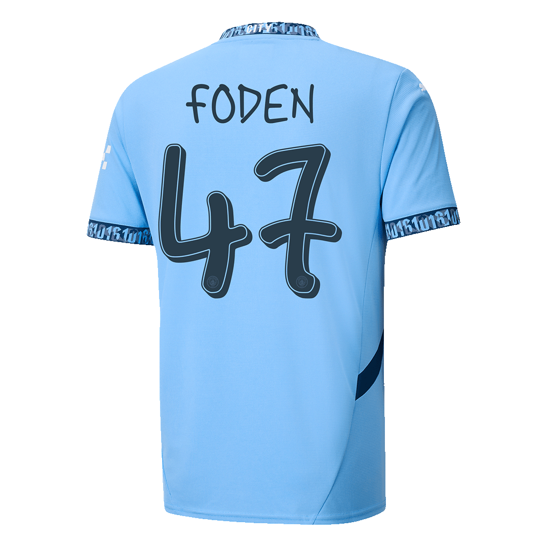 FODEN #47 Manchester City Home Koszulka piłkarska 2024/25 - UCL