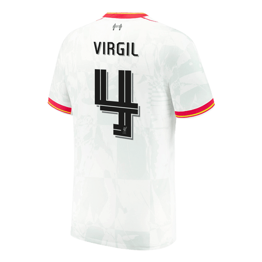 VIRGIL #4 Liverpool 24/25 Auswärts-Fußballtrikot für Herren – UCL