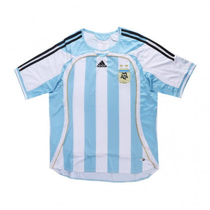 Argentina Home Retro Soccer Jersey 2006 Top Koszulki Pilka Sklep