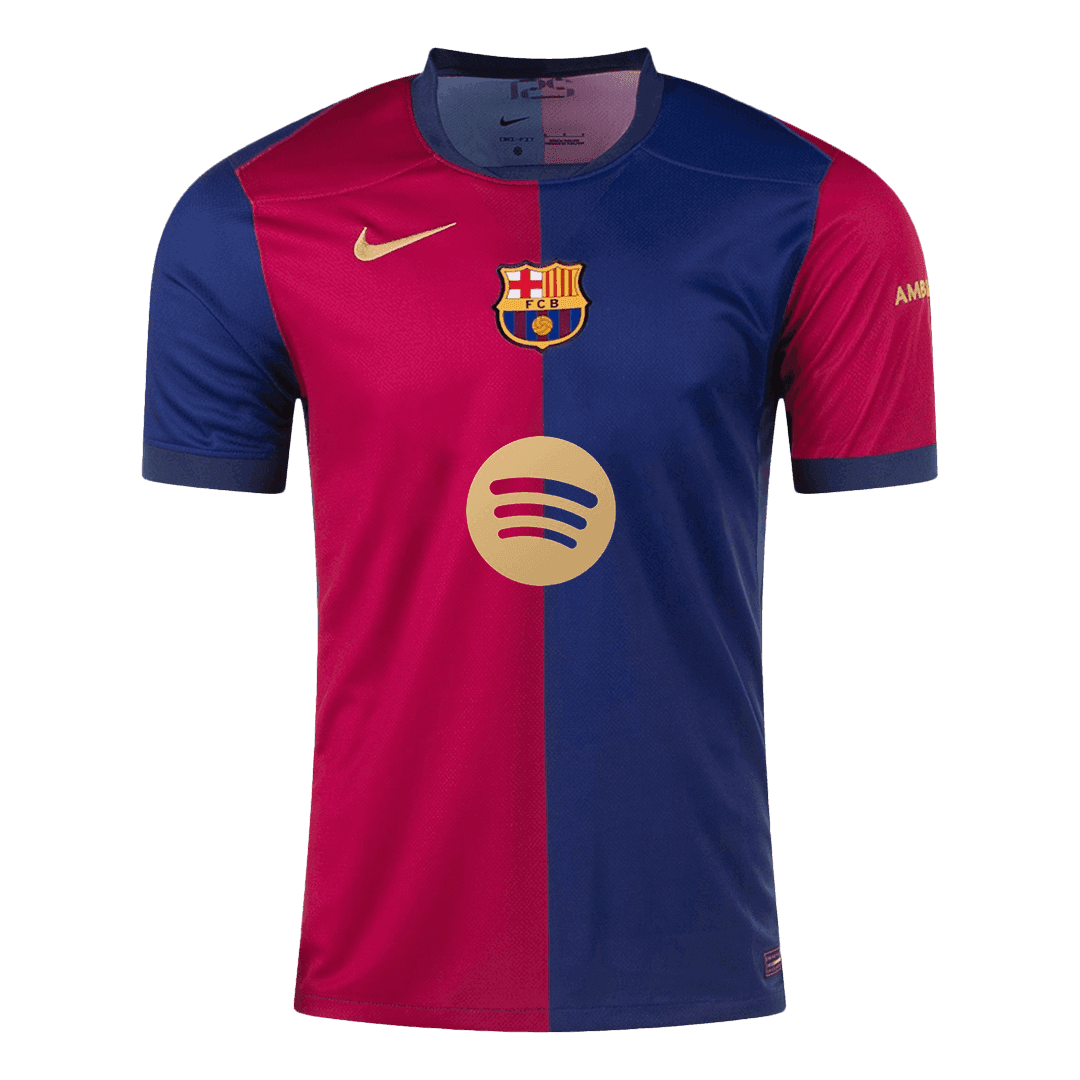 Barcelona Heimtrikot 2024/25 F.DE JONG #21 – Spotify-Logo ohne Text