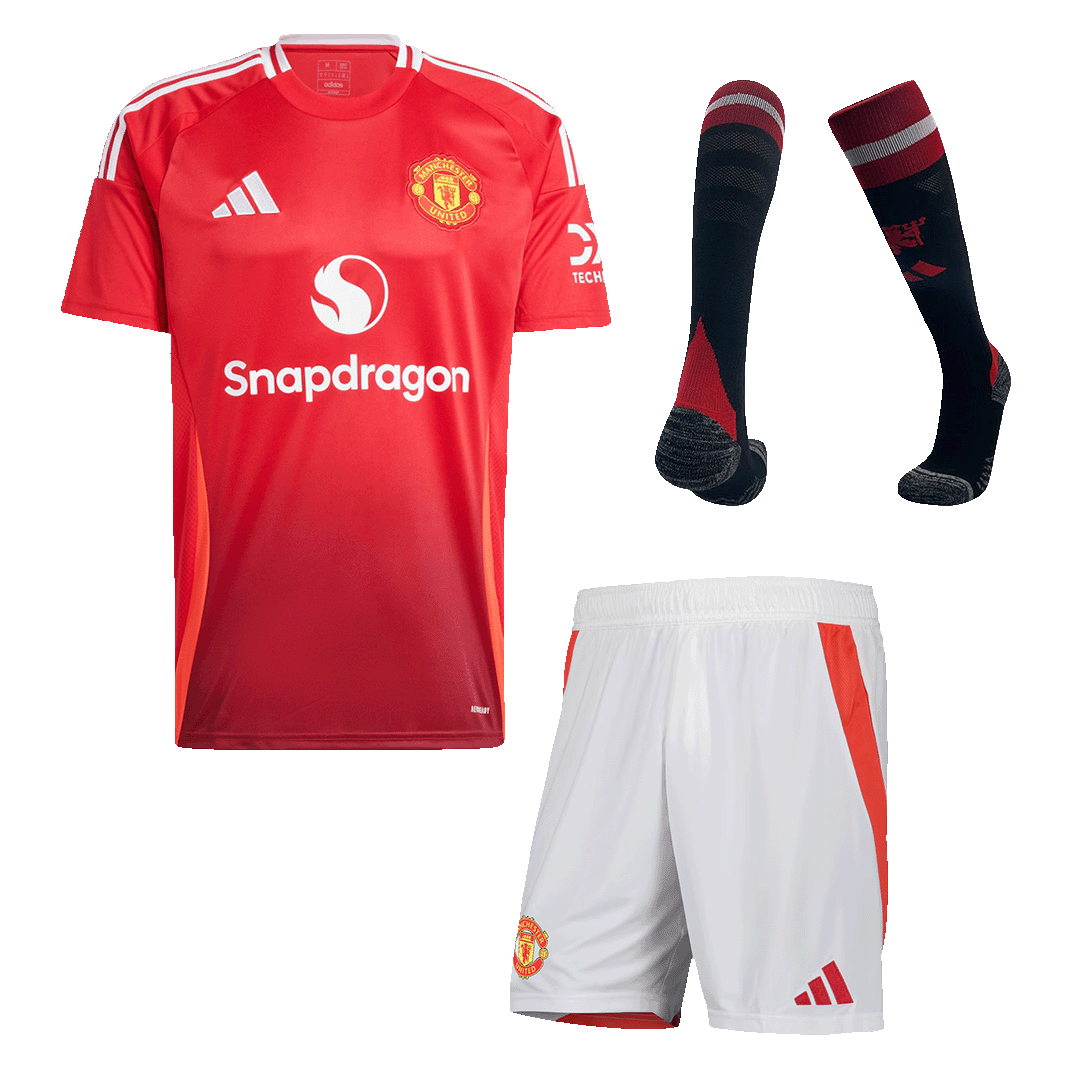 Manchester United Home Men's Kit (Shirt + Shorts + Socks) 2024/25