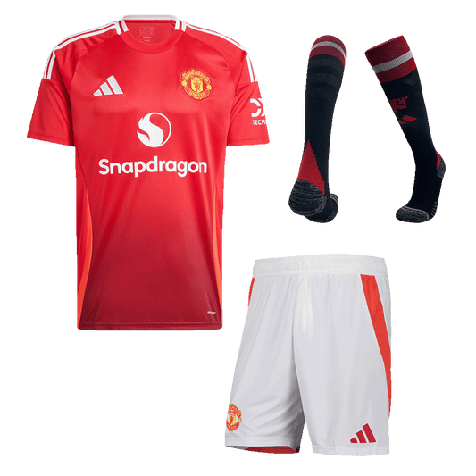 Manchester United Home Men's Kit (Shirt + Shorts + Socks) 2024/25