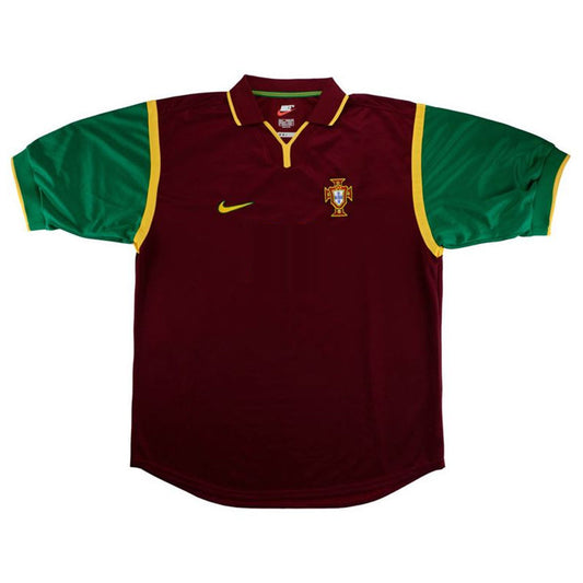 Portugal Domowa Retro Piłkarska Koszulka 1999 Top Koszulki Pilka Sklep