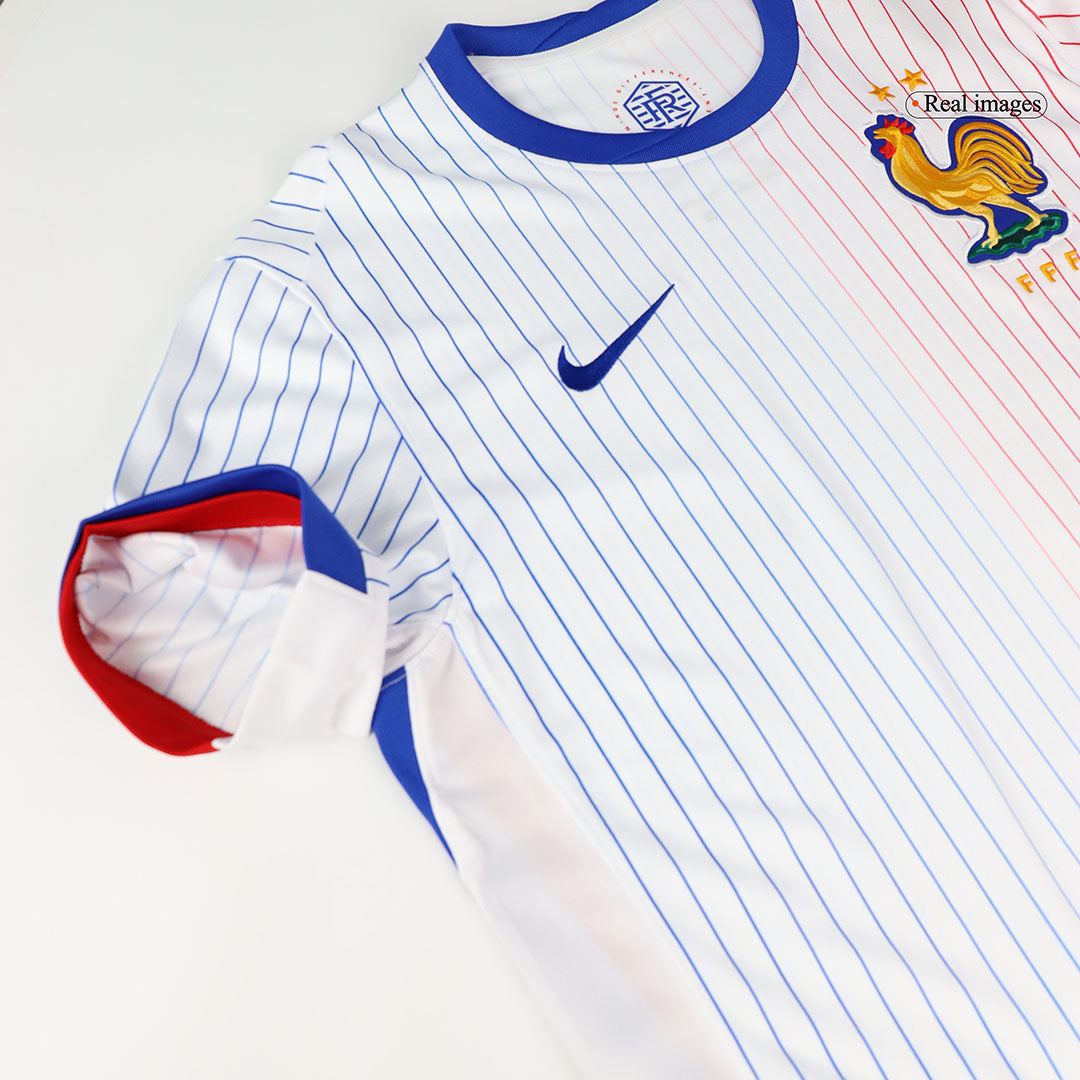 Hochwertiges Frankreich EM 2024 Auswärts-Fußballtrikot für Herren