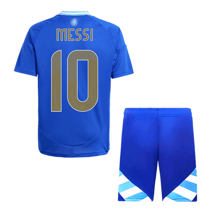 Kid's Argentina MESSI #10 Away Jerseys Kit(Jersey+Shorts) 2024