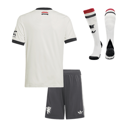 Manchester United Third Away Kinder-Fußballset (Trikot + Shorts + Socken) 2024/25