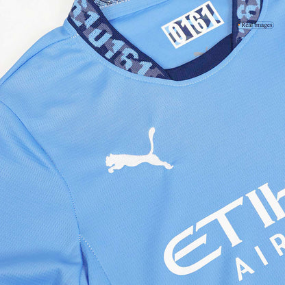 Zestaw koszulki piłkarskiej Manchester City Home (koszulki+szorty) 2024/25