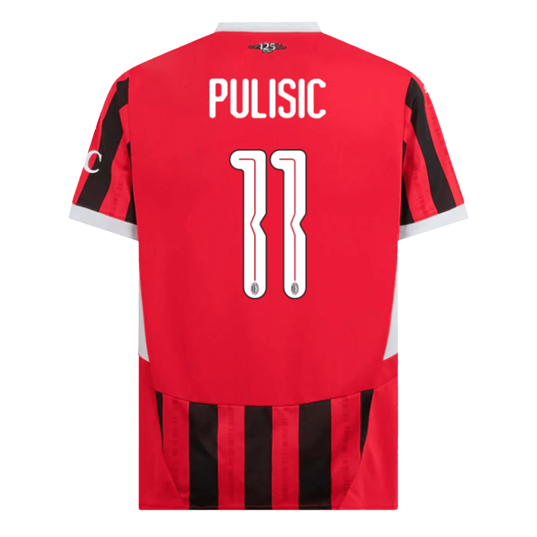 PULISIC #11 AC Milan 2024/25 Home Men's Shirt - UCL