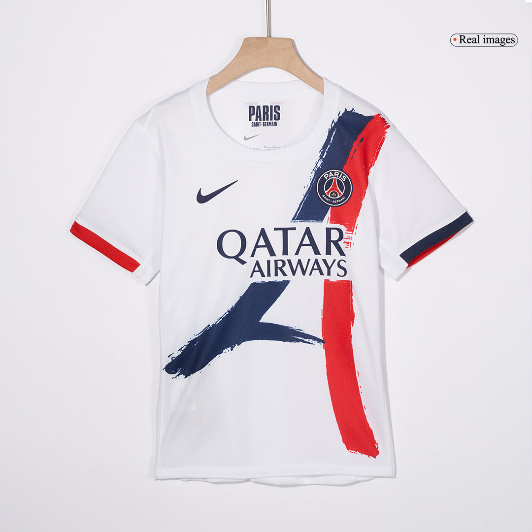 Kid's PSG Away Cheap Soccer Jersey Kit(Jersey+Shorts+Socks) 2024/25 Top Koszulki Pilka Sklep