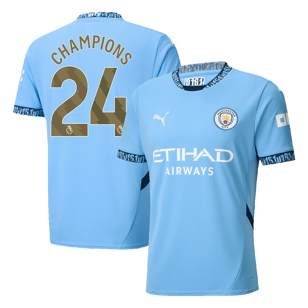 CHAMPIONS #24 Manchester City Home Koszulka piłkarska 2024/25