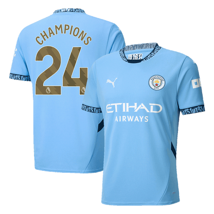 CHAMPIONS #24 Manchester City Home Koszulka piłkarska 2024/25