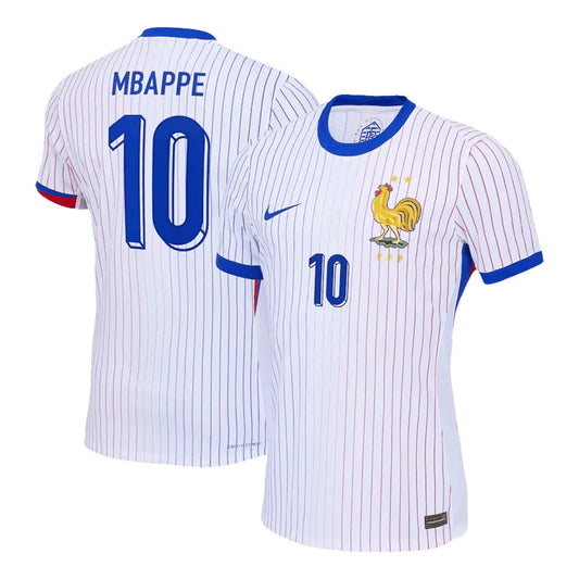 France MBAPPE #10 Koszulka wyjazdowa na mecz Euro 2024 Top Koszulki Pilka Sklep