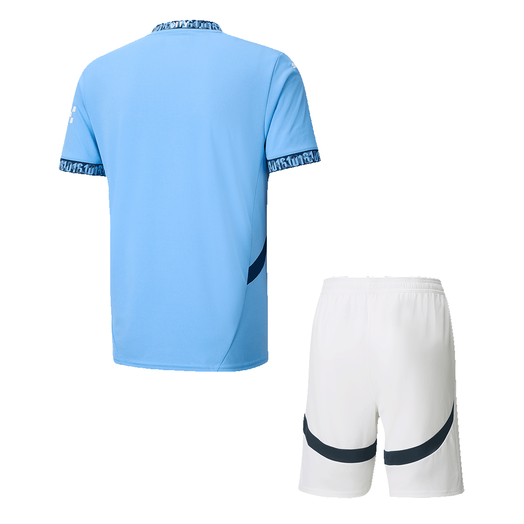 Hochwertiges Manchester City Heim-Fußballset (Trikot + Shorts) für Herren 2024/25