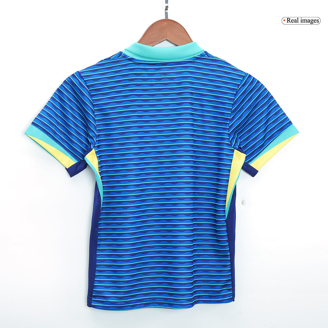 Kid's Brazil Away Jerseys Full Kit Copa América 2024