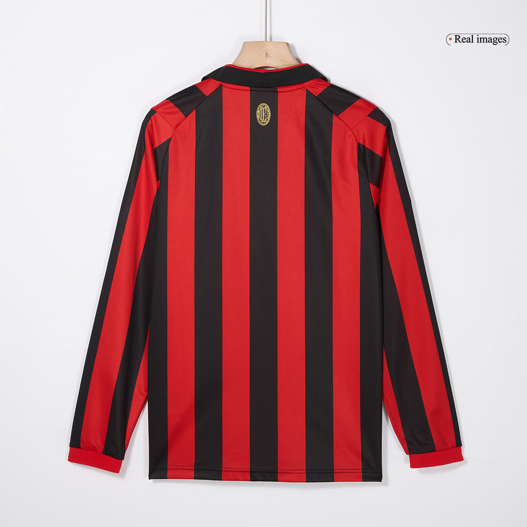 #125 AC Milan 125. Jubiläum 2024/25 Langarm-Fußballtrikot für Herren