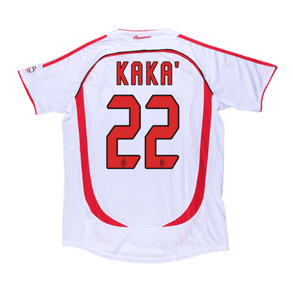 Męska koszulka wyjazdowa Retro KAKA' #22 2006/07 AC Milan - UCL