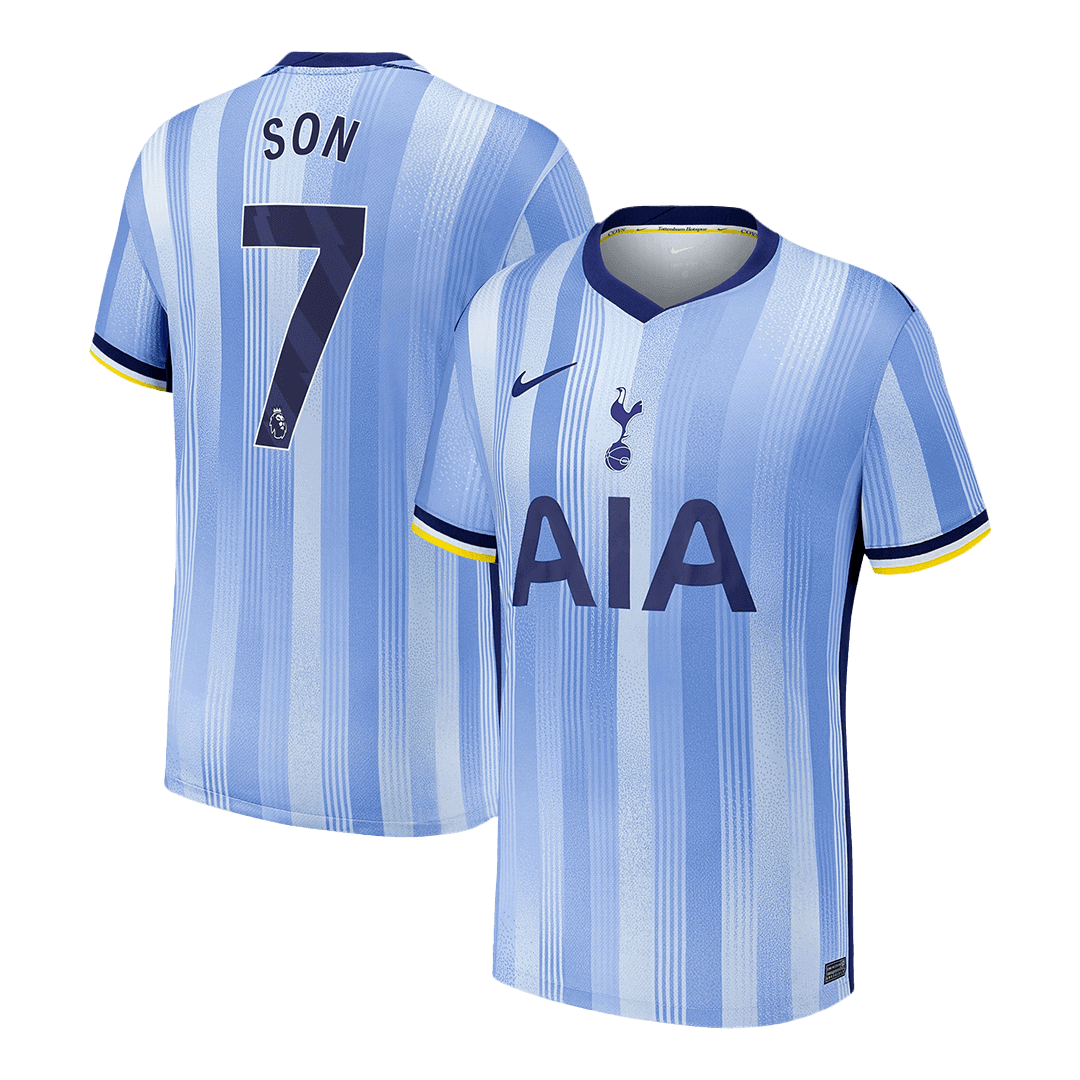 Hochwertiges SON #7 Tottenham Hotspur 2024/25 Auswärts-Fußballtrikot für Herren