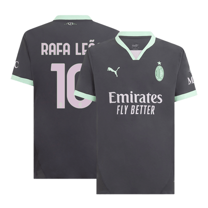 Herrenversion des Fußballers RAFA LEÃO #10 AC Mailand Drittes Auswärts-Fußballtrikot 2024/25 – Slim Fit