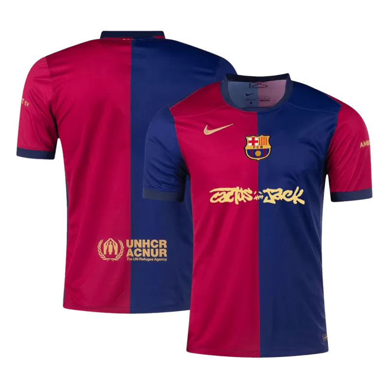 Wersja gracza FC Barcelona x Travis Scott Edycja limitowana 2024/25 Koszulka Top Koszulki Pilka Sklep