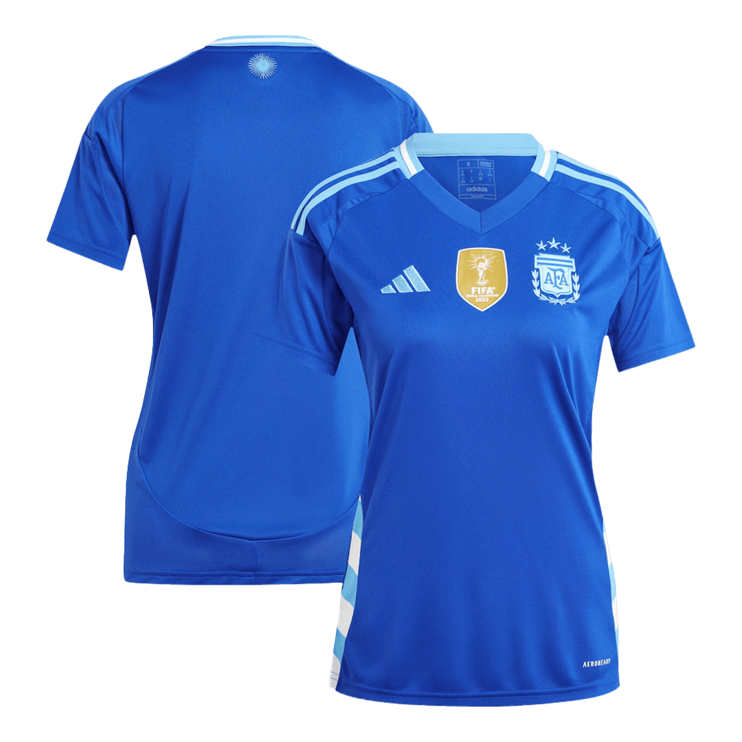 Women's Argentina Away Soccer Jersey 2024 Top Koszulki Pilka Sklep