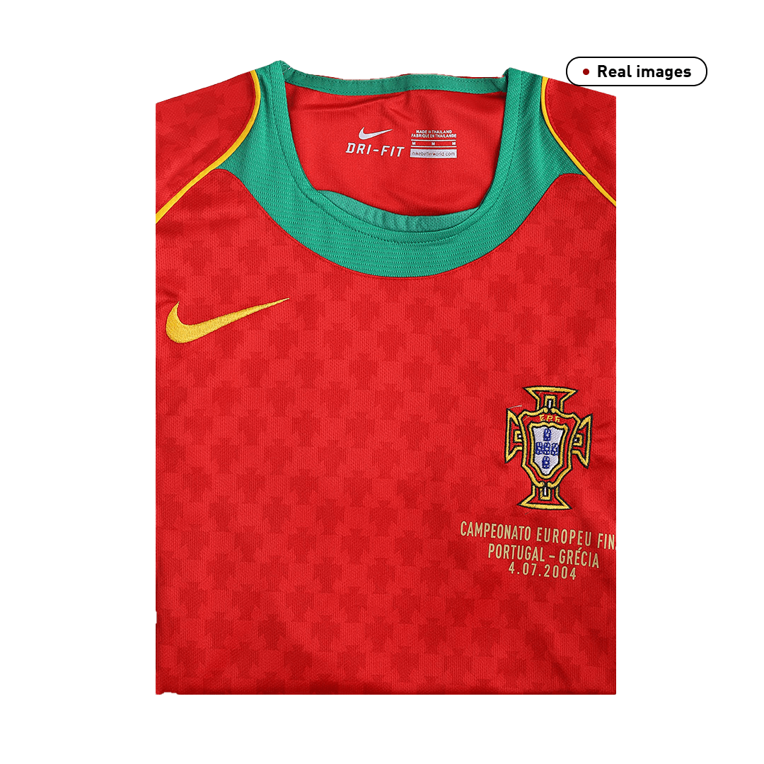 Koszulka piłkarska Portugal, domowa retro 2004 - Finał Euro Top Koszulki Pilka Sklep