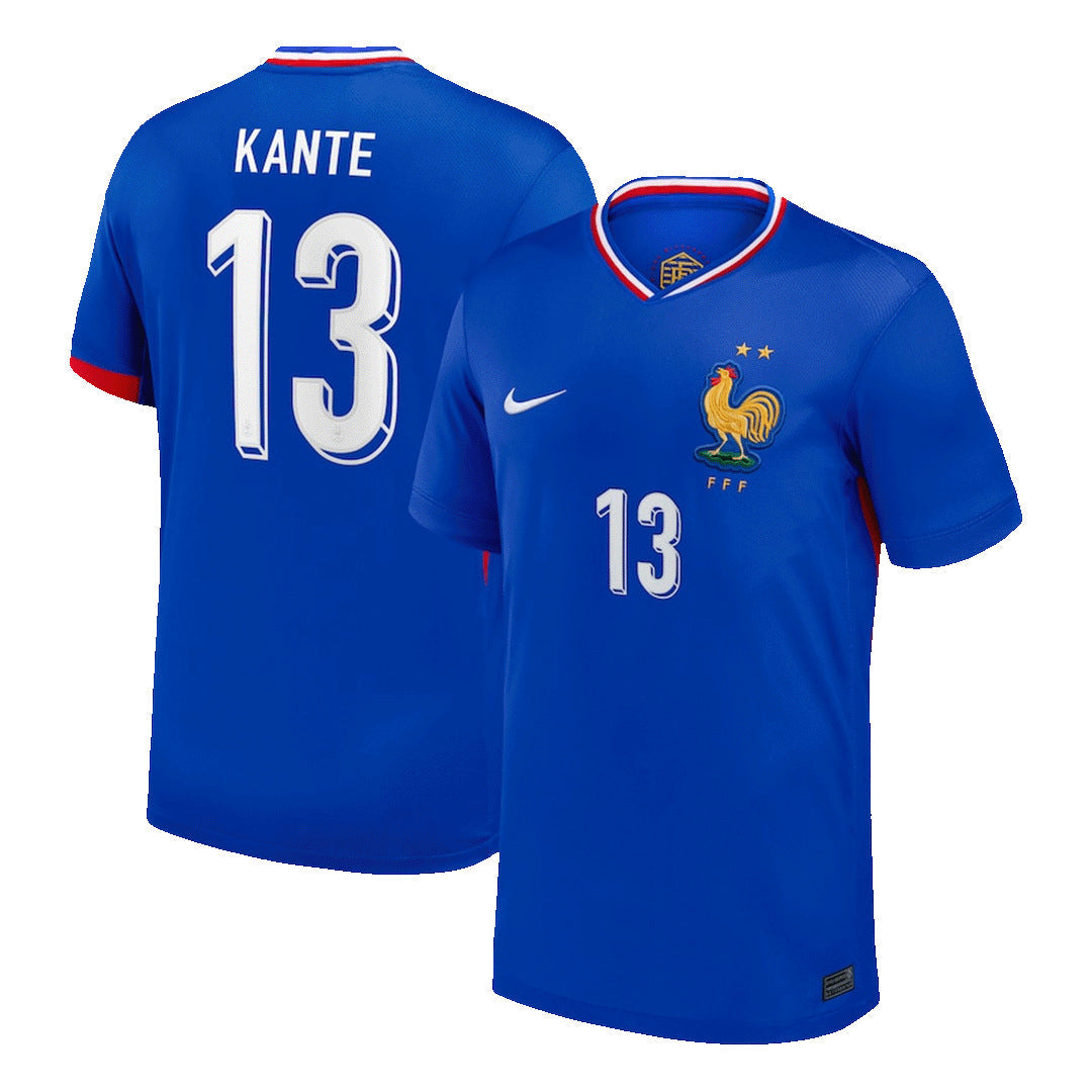 [Super Jakość] Męska France KANTE #13 Koszulka Piłkarska Domowa Euro 2024 Top Koszulki Pilka Sklep