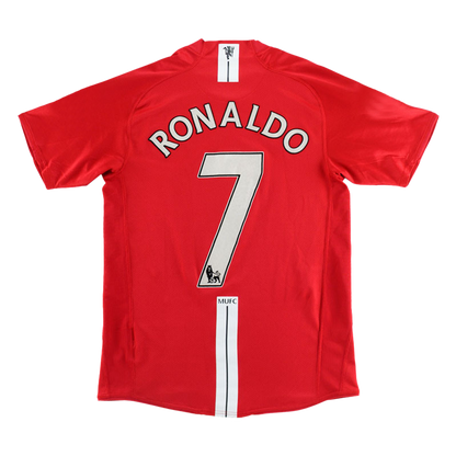 Retro-Herren-Heimtrikot RONALDO #7 von Manchester United aus der Saison 2007/08