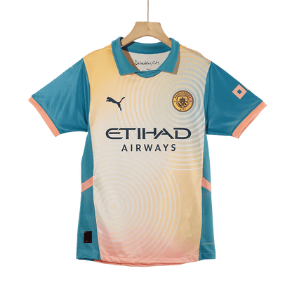 Men's Player Version High Quality Manchester City Fourth Away 2024/25- Definitely City (UCL) Football Shirt