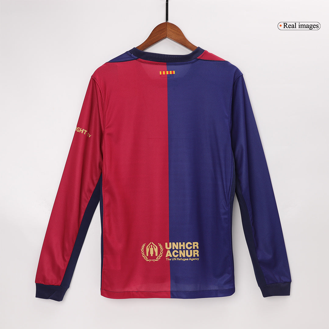 FC Barcelona 2024/25 Men's Long Sleeve Home Shirt