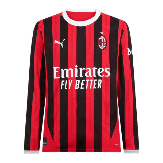 AC Milan Home Men's Long Sleeve Football Shirt 2024/25