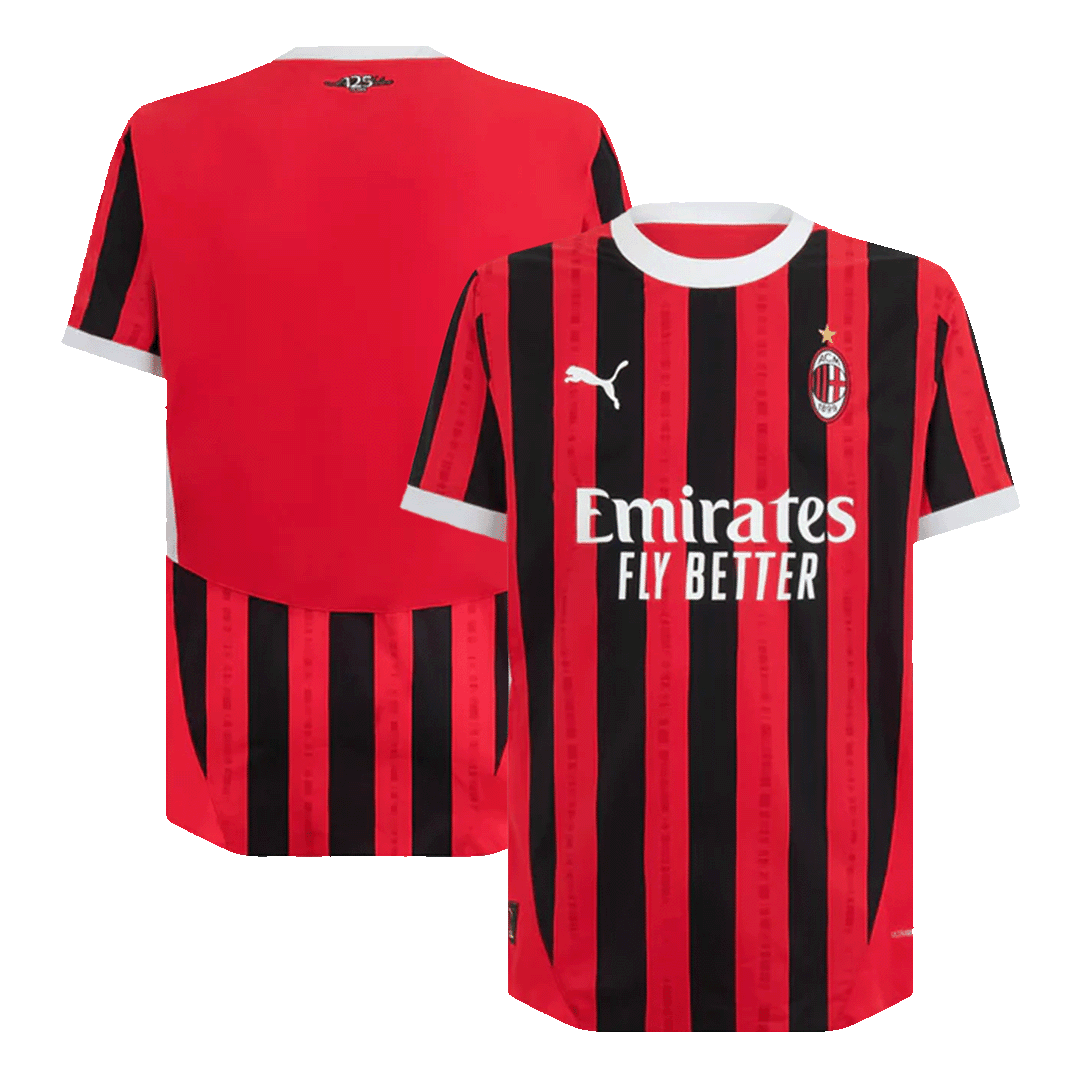 Męska wersja AC Milan Football Jersey Home 2024/25-Slim Fit